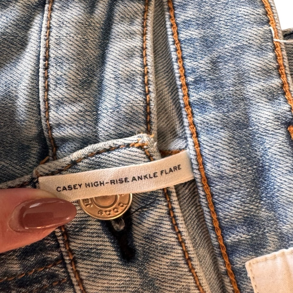 Rag & Bone - Casey Distressed High Rise Kick Flare Jeans Sz 27 - Picture 8 of 11